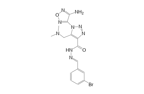 1-(4-amino-1,2,5-oxadiazol-3-yl)-N'-[(E)-(3-bromophenyl)methylidene]-5-[(dimethylamino)methyl]-1H-1,2,3-triazole-4-carbohydrazide