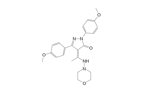 3H-pyrazol-3-one, 2,4-dihydro-2,5-bis(4-methoxyphenyl)-4-[1-(4-morpholinylamino)ethylidene]-, (4Z)-