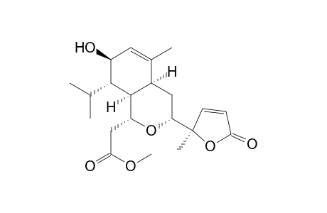 1H-2-Benzopyran-1-acetic acid, 3-(2,5-dihydro-2-methyl-5-oxo-2-furanyl)-3,4,4a,7,8,8a-hexahydro-7-hydroxy-5-methyl-8-(1-methylethyl)-, methyl ester, [1.alpha.,3.alpha.(R*),4a.alpha.,7.beta.,8.alpha.,8a.alpha.]-