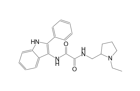 ethanediamide, N~1~-[(1-ethyl-2-pyrrolidinyl)methyl]-N~2~-(2-phenyl-1H-indol-3-yl)-