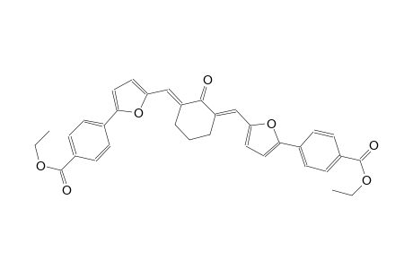 ethyl 4-(5-{(E)-[(3E)-3-({5-[4-(ethoxycarbonyl)phenyl]-2-furyl}methylene)-2-oxocyclohexylidene]methyl}-2-furyl)benzoate