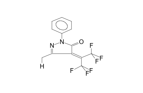 4-(1-TRIFLUOROMETHYL-2,2,2-TRIFLUOROETHYLIDENE)-1-PHENYL-3-METHYLPYRAZOL-5-ONE