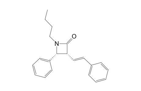 (cis)-1-Butyl-4-phenyl-3-[2'-phenyl-1'-ethenyl]-azetan-2-one
