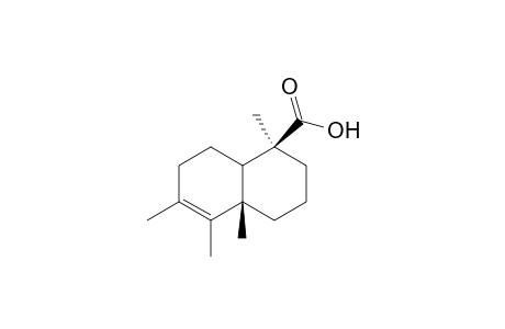 1,2,3,4,4a,7,8,8a - octahydro - 1.alpha.,4a.beta.,5,6 - tetramethyl - naphthalene - 1.beta. - carboxylic acid (configuration at C1 is [S]) (so Anderson & Winans)
