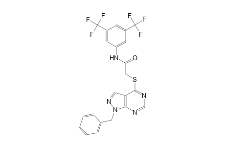 2-[(1-benzyl-1H-pyrazolo[3,4-d]pyrimidin-4-yl)sulfanyl]-N-[3,5-bis(trifluoromethyl)phenyl]acetamide