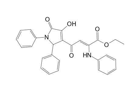 4-(4-Hydroxy-5-oxo-1,2-diphenyl-2,5-dihydro-1H-pyrrol-3-yl)-4-oxo-2-phenylamino-but-2-enoic acid ethyl ester