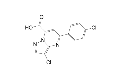 pyrazolo[1,5-a]pyrimidine-7-carboxylic acid, 3-chloro-5-(4-chlorophenyl)-