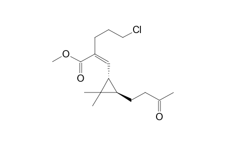 (1R,3R)-cis-2-(3-chloropropyl)-3-[2,2-dimethyl-3-(3-oxobutyl)cyclopropyl]-2-propenoic acid methyl ester (Z)-18
