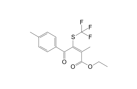 (E)-ethyl 2-methyl-4-oxo-4-p-tolyl-3-(trifluoromethylthio)but-2-enoate