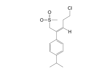 (Z)-5-chloro-2-(p-cumenyl)-2-pentenyl methyl sulfone