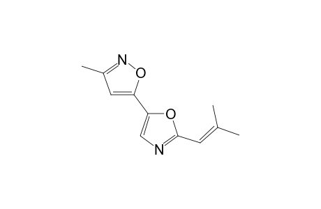 2-(2,2-Dimethylethenyl)-5-(3-methyl-5-isoxazyl)oxazole
