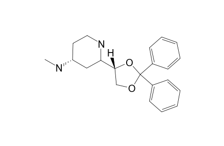 (+/-)-(2RS,4SR)-2-[(4RS)-2,2-DIPHENYL-1,3-DIOXOLAN-4-YL]-N-METHYLPIPERIDIN-4-AMINE