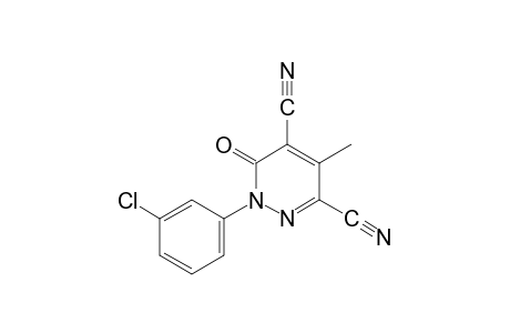 1-(m-chlorophenyl)-1,6-dihydro-4-methyl-6-oxo-3,5-pyridazinedicarbonitrile