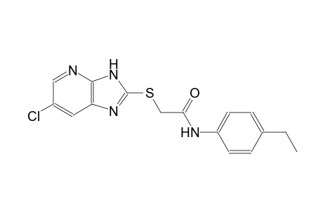 2-[(6-chloro-3H-imidazo[4,5-b]pyridin-2-yl)sulfanyl]-N-(4-ethylphenyl)acetamide