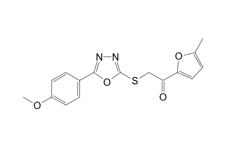 2-[[5-(4-methoxyphenyl)-1,3,4-oxadiazol-2-yl]sulfanyl]-1-(5-methyl-2-furyl)ethanone