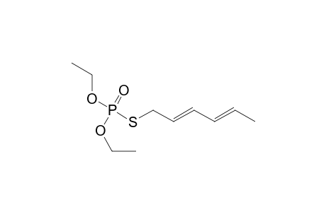 Phosphorothioic acid, O,O-diethyl S-2,4-hexadienyl ester, (E,E)-