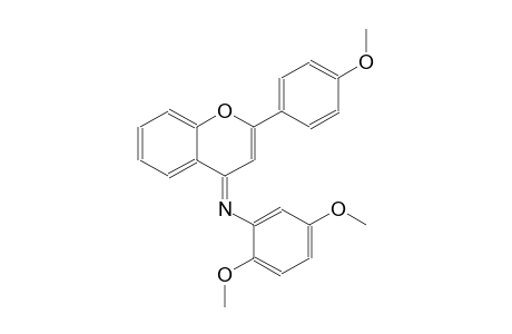 2,5-dimethoxy-N-[(4E)-2-(4-methoxyphenyl)-4H-chromen-4-ylidene]aniline