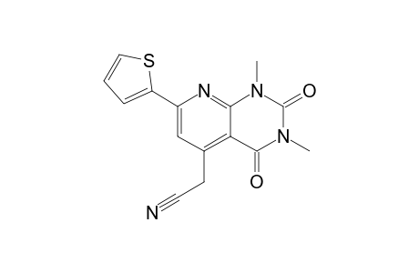 2-(1,3-dimethyl-2,4-dioxo-7-thiophen-2-yl-5-pyrido[2,3-d]pyrimidinyl)acetonitrile