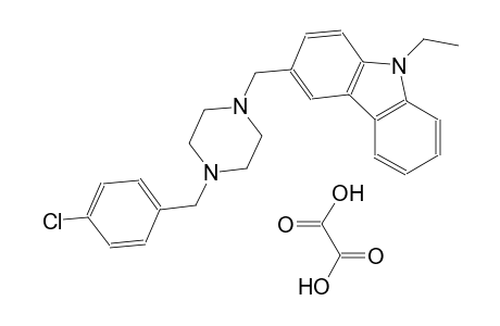 3-{[4-(4-chlorobenzyl)-1-piperazinyl]methyl}-9-ethyl-9H-carbazole oxalate
