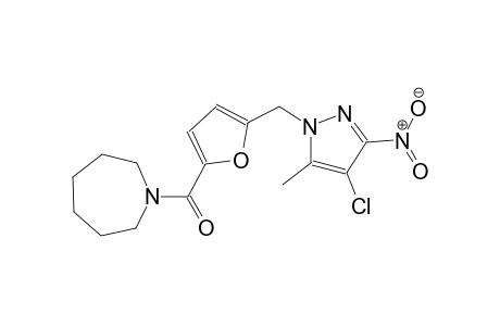 1-{5-[(4-chloro-5-methyl-3-nitro-1H-pyrazol-1-yl)methyl]-2-furoyl}hexahydro-1H-azepine