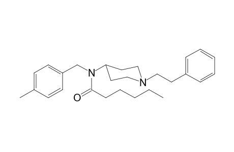 N-(4-Methylbenzyl)-N-(1-(2-phenylethyl)-4-piperidyl)hexanamide