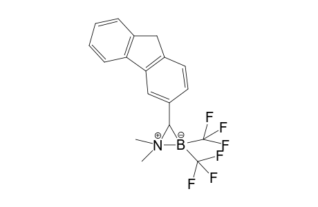 3-Fluorenyl-1,1-dimethyl-2,2-bis(trifluoromethyl)-1-azonia-2-boratacyclopropane