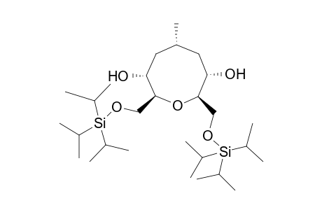 (2R*,3S*,5R*,7R*,8S*)-2,8-Bis(triisopropylsilyloxymethyl)-5-methyloxocan-3,7-diol