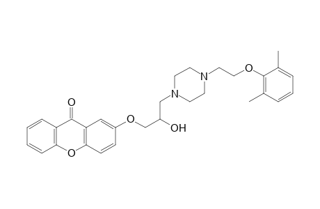 2-(3-(4-(2-(2,6-Dimethylphenoxy)ethyl)piperazin-1-yl)-2-hydroxypropoxy)-9H-xanthen-9-one