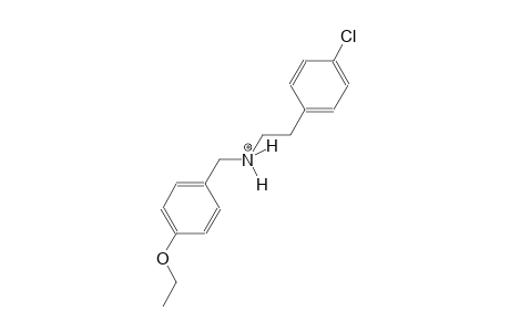 2-(4-chlorophenyl)-N-(4-ethoxybenzyl)ethanaminium