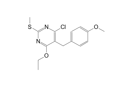 4-chloro-6-ethoxy-5-(4-methoxybenzyl)-2-(methylsulfanyl)pyrimidine