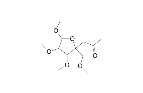 2-[acetomethyl(methoxymethyl)]-3,4,5-trimethoxy-perhydrofuran