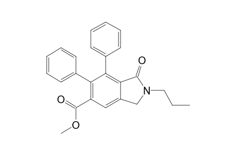 1-OXO-6,7-DIPHENYL-2-PROPYL-2,3-DIHYDRO-1H-ISOINDOLE-5-CARBOXYLIC-ACID-METHYLESTER