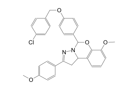 5-{4-[(4-chlorobenzyl)oxy]phenyl}-7-methoxy-2-(4-methoxyphenyl)-1,10b-dihydropyrazolo[1,5-c][1,3]benzoxazine