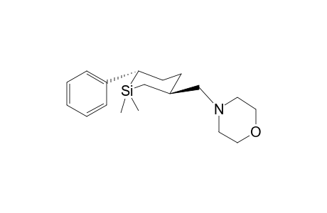 1,1-Dimethyl-2-phenyl-5-morpholinomethyl-1-silacyclohexane