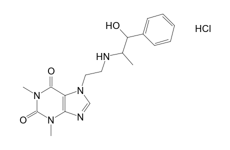 L-7-{2-[(b-hydroxy-a-methylphenethyl)amino]ethyl}theophylline, monohydrochloride