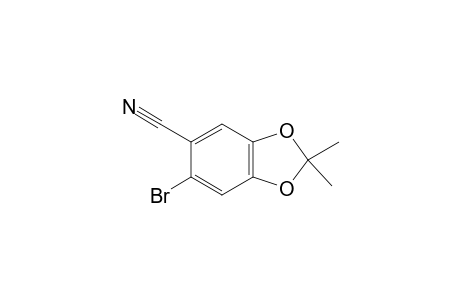 6-bromo-2,2-dimethyl-1,3-benzodioxole-5-carbonitrile