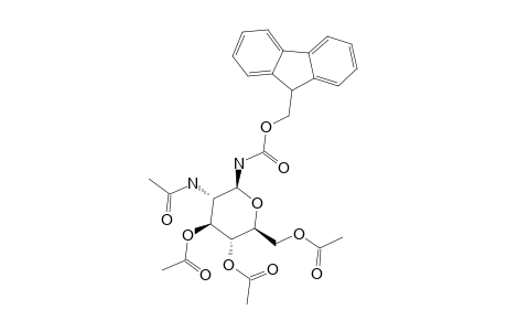 2-ACETAMIDO-3,4,6-TRI-O-ACETYL-2-DEOXY-N-(FLUOREN-9-YL-METHOXYCARBONYL)-BETA-D-GLUCOPYRANOSYLAMINE