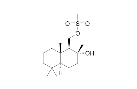 (1R,2R,4aS,8aS)-(-)-1,2,3,4,4a,5,6,7,8,8a-Decahydro-1-[(methanesulfonyloxy)methyl]-2,5,5,8a-tetramethylnaphthalen-2-ol