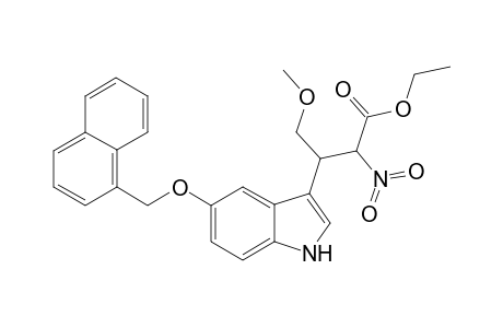 3-[5-(1-Naphthylmethyloxy)indol-3-yl]-2-nitro-4-(methyoxymethyl)butanoic acid ethyl ester