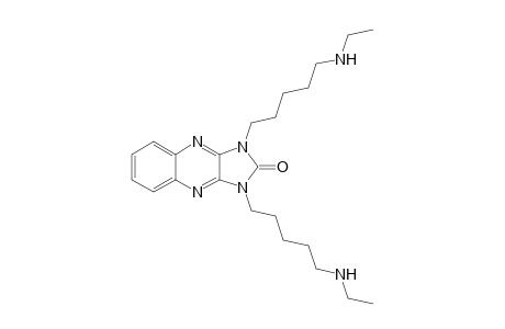 1,3-bis[5-(ethylamino)pentyl]imidazo[4,5-b]quinoxalin-2-one