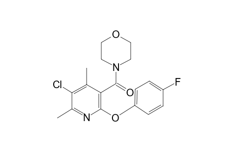 [5-chloranyl-2-(4-fluoranylphenoxy)-4,6-dimethyl-pyridin-3-yl]-morpholin-4-yl-methanone