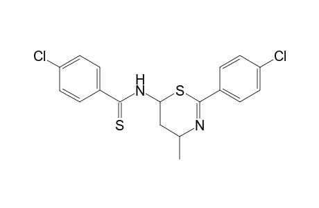 4-Methyl-6-[N-thio(p-chlorobenzoyl)]-2-(p-chlorophenyl)-5,6-dihydro-4H-1,3-thiazine