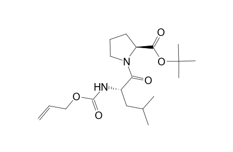 Allyloxycarbonylleucyl-proline tert-butyl ester