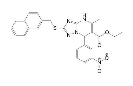 ethyl 5-methyl-2-[(2-naphthylmethyl)sulfanyl]-7-(3-nitrophenyl)-4,7-dihydro[1,2,4]triazolo[1,5-a]pyrimidine-6-carboxylate