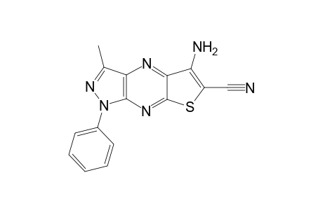 5-Amino-3-methyl-1-phenyl-1H-thieno[3,2-e]pyrazolo[3,4-b]pyrazine-6-carbonitrile