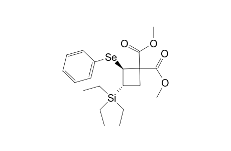 Dimethyl 2-(phenylseleno)-3-(triethylsilyl)cyclobutane-1,1-dicarboxylate