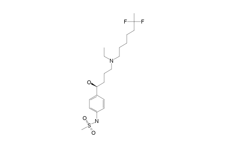 (S)-(-)-N-[4-[4-[ETHYL-(6,6-DIFLUOROHEPTYL)-AMINO]-1-HYDROXYBUTYL]-PHENYL]-METHANESULFONAMIDE