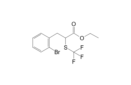 2-[(trifluoromethyl)thio]-3-(2-bromophenyl)propanoic acid ethyl ester