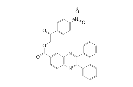 6-quinoxalinecarboxylic acid, 2,3-diphenyl-, 2-(4-nitrophenyl)-2-oxoethyl ester