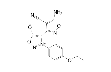 3-(p-Ethoxyphenyl)-4-(5'-amino-4'-cyanoisoxazol-3'-yl)sydnone